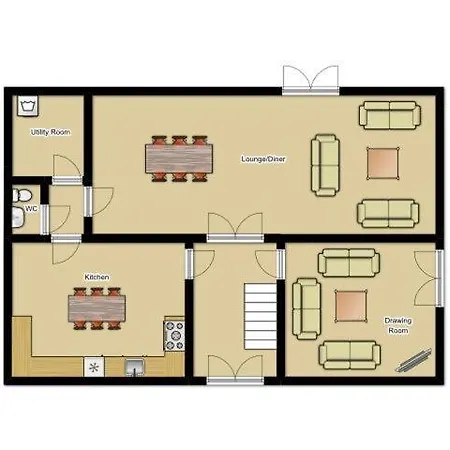 Villa Sleeps 8 Pool Air Con Wifi *